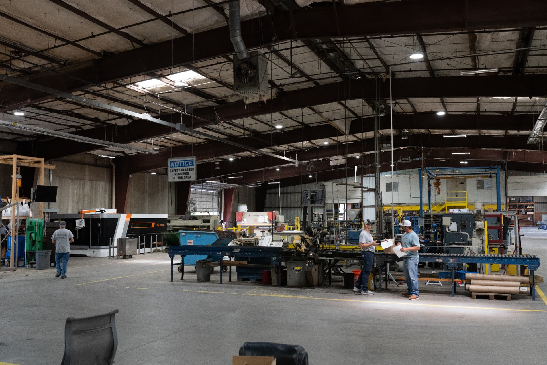 Wide view of the Mueller Pro Solutions manufacturing floor