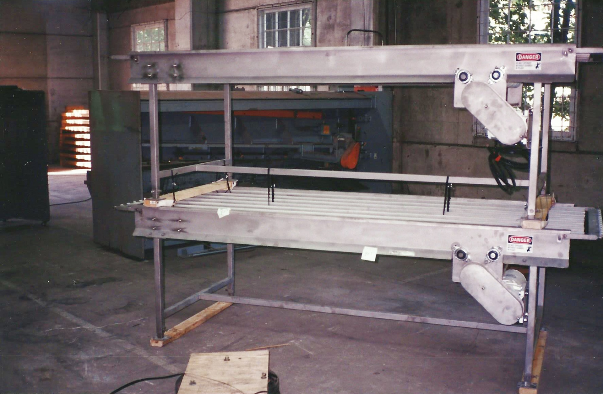 Double-deck conveyor system — fabricated and ready to ship