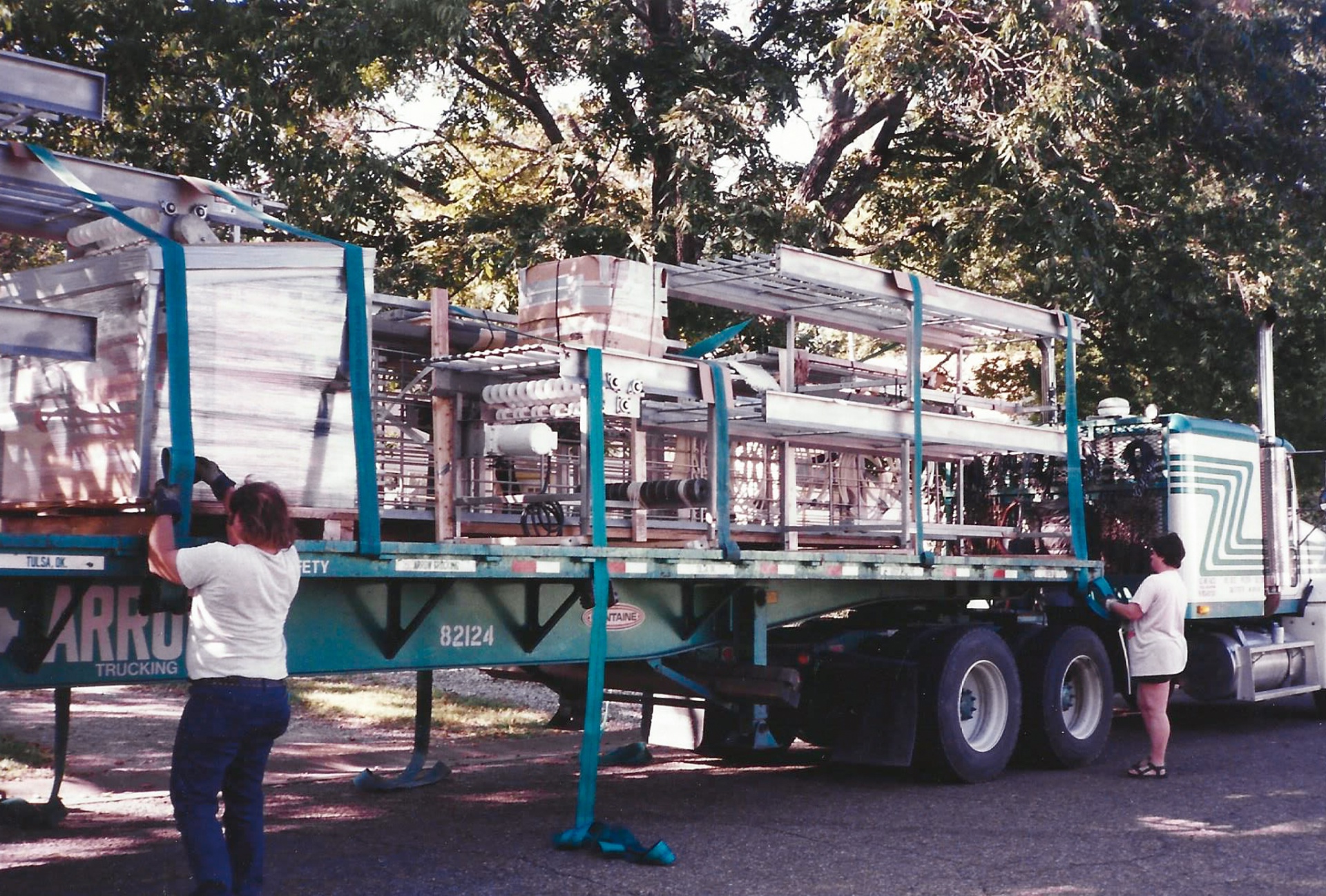 Custom equipment loaded for cross-country delivery